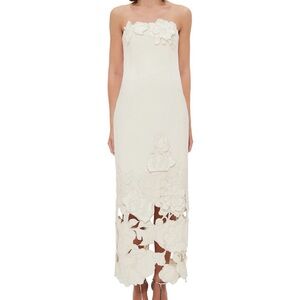Reyna Crepe Strapless Dress